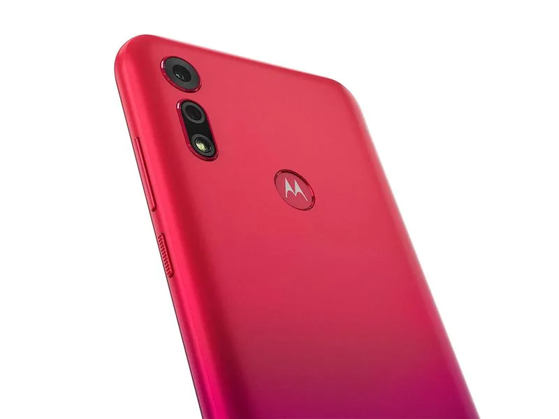 Tapa Moto E6S Rojo