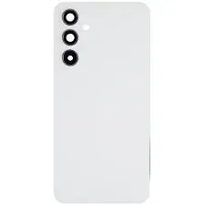 Tapa para Samsung A12 Blanco Con Vidrio de Camara