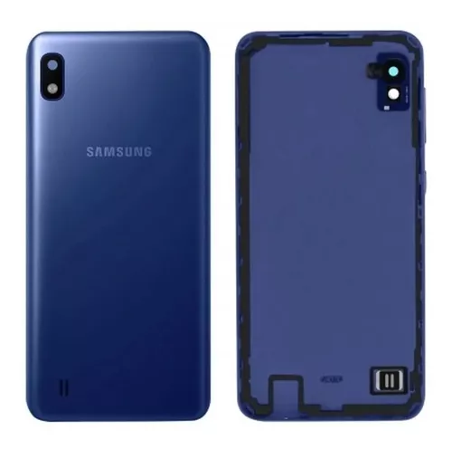 Tapa Samsun A10 Azul Con Vidrio de Camara