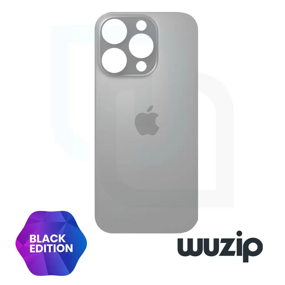 [TIP16PBK] Tapa Trasera iPhone 16 Pro - Big Hole Negro