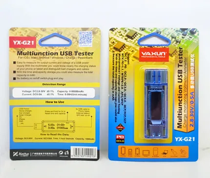 [HG21AM] Tester USB Voltimetro / Amperimetro Yaxun YX-G21
