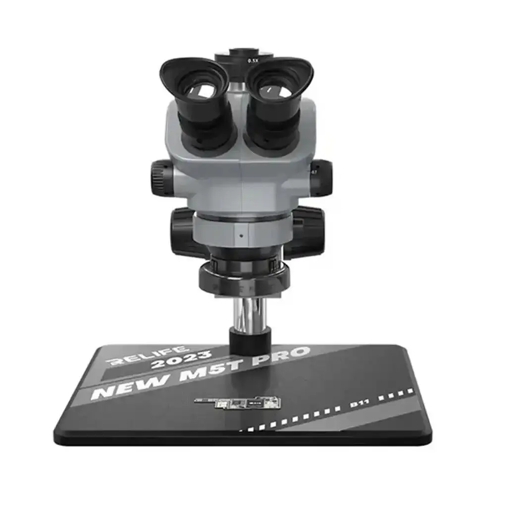 [HM5T] Trinocular Gris Relife M5T-PRO B11 50X Con Aro 144 Led
