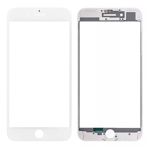 [VR6SWH] Vidrio Glass + Oca + Marco iPhone 6S Blanco