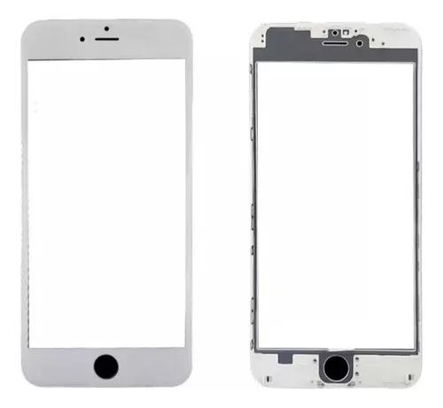 [VR6SWH2] Vidrio Glass + Oca + Marco iPhone 6S Plus Blanco