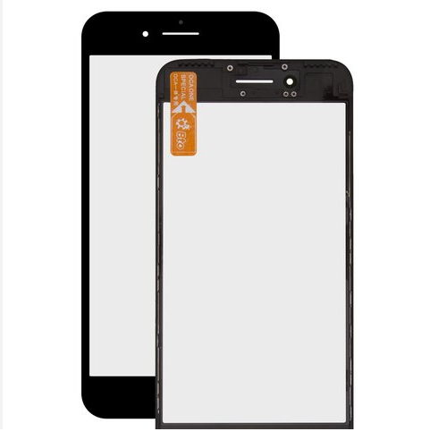 [VRIP7PBK] Vidrio Glass + Oca + Marco iPhone 7 Plus Negro