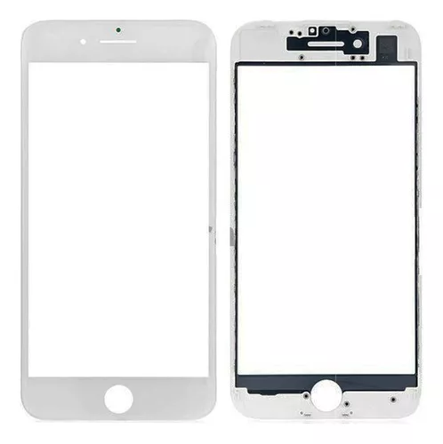 [VR7GWH] Vidrio Glass + Oca + Marco iPhone 7G Blanco