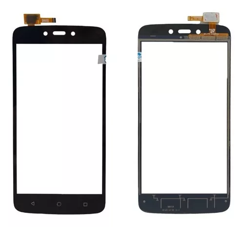 [VRVIDRIOGLBK2] Vidrio Glass Sin Oca + Touch Motorola Moto C Negro