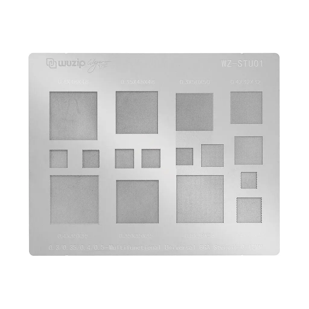 [HSTU01SV] Wuzip Stencil Silver - Multi Proposito STU01