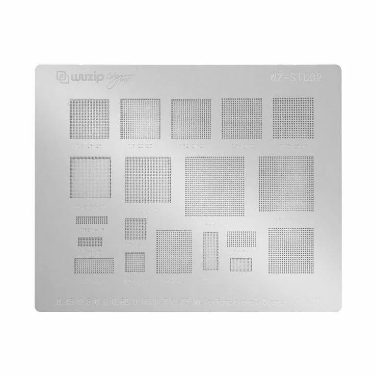[HSTU02SV] Wuzip Stencil Silver - Multi Proposito STU02
