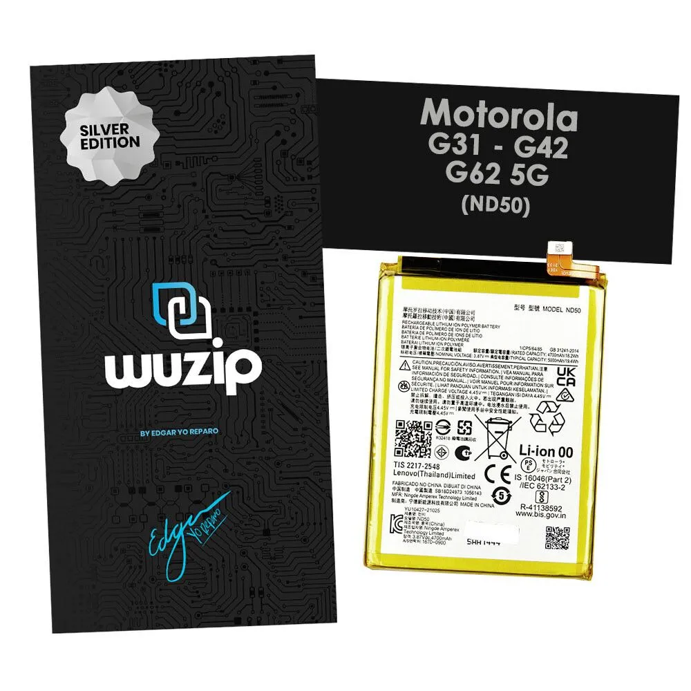 Batería Motorola Moto G42 / G62 5G ND50 - Silver Edition
