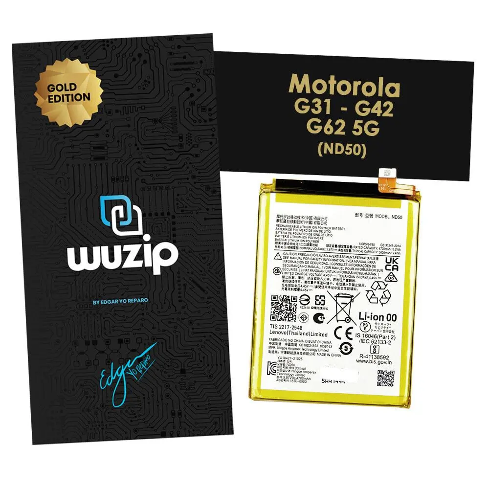 [BG42GD5G] Batería Motorola Moto G42 / G62 5G - Gold Edition