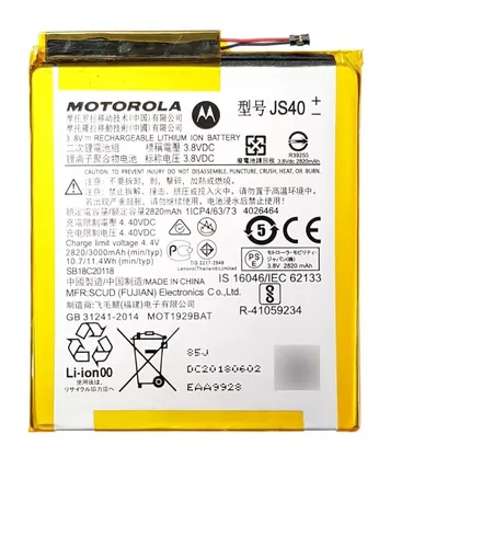 Batería Motorola Moto Z3 Play XT1929 JS40 Original