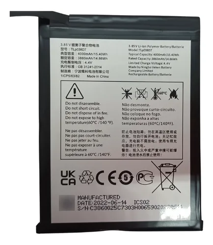 Batería Tcl 20E Tlpo38Da