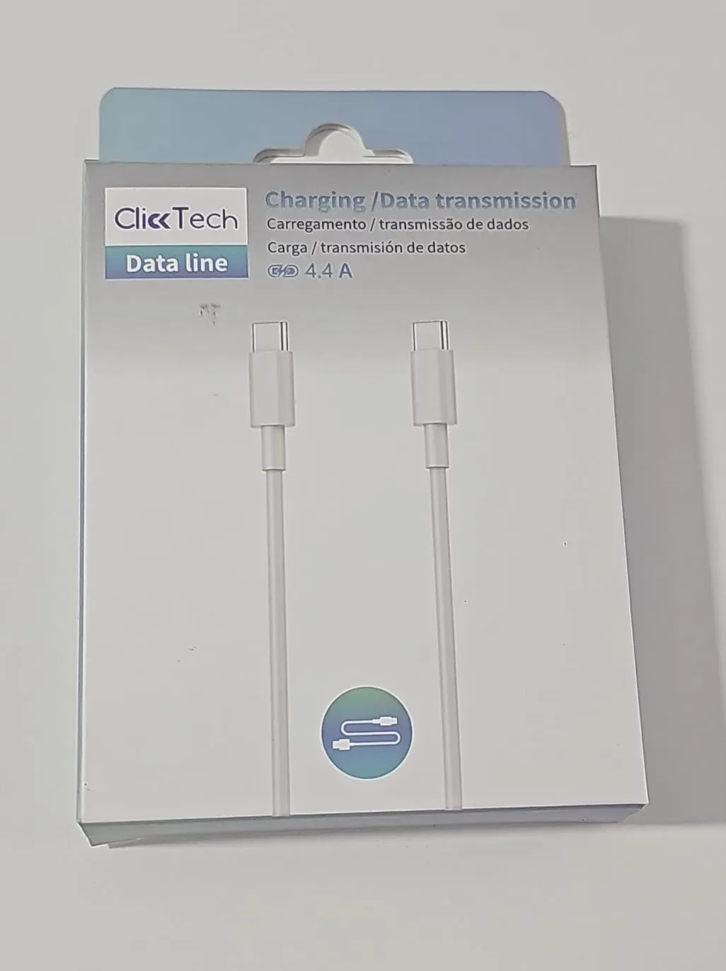 [A2MWH4] Cable Clicktech 4.4 Tipo C a C 2M Blanco'