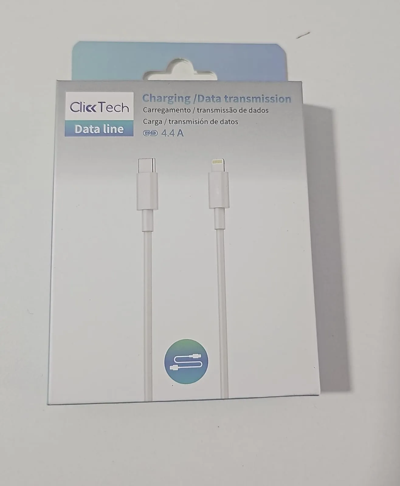 Cable Clicktech 4.4 Tipo C a Ip 2M Blanco