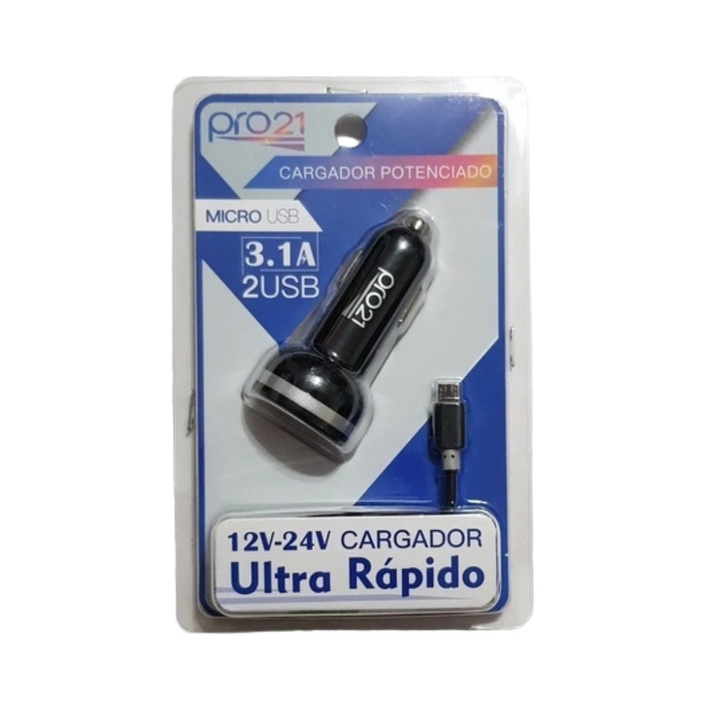 Cargador Auto PRO21 2A V8