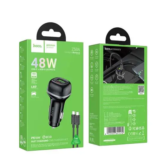 Cargador de Auto Z58A Hoco