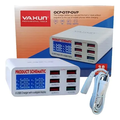 Icharge 6 Puertos USB Yaxun