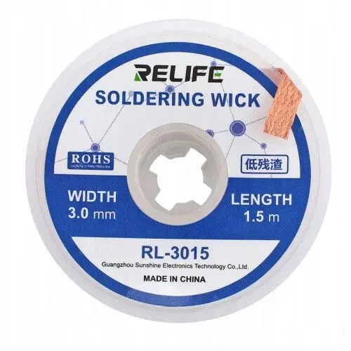 Malla Desoldante Relife - RL3015 1.5 3.0MM