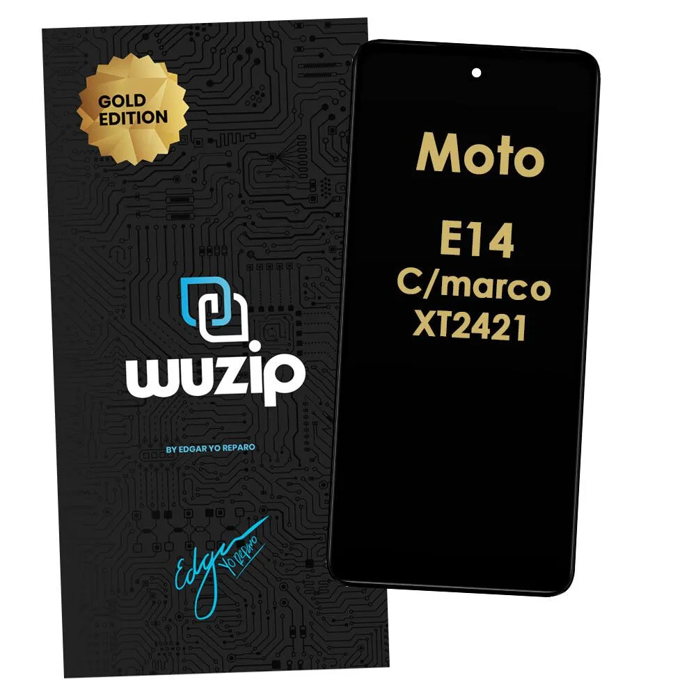 [ME14GD] Módulo Motorola Moto E14 Con Marco - Gold Edition