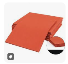 Pad para Glass Silicona Naranja 25X20CM - Espesor 8MM
