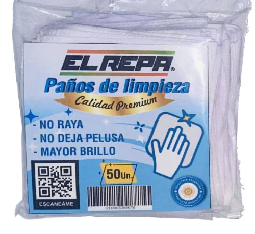Paño X50 Unidades Premium - Sin Pelusas para Remanufactura